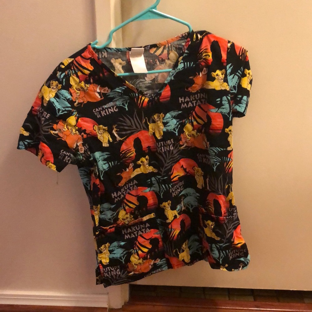 Lion king scrub top